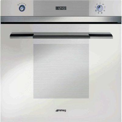 Smeg SFP109B 60cm Built In Linea Pyrolytic Multifunction Maxi Oven in White Smeg SFP109B 60cm Built In Linea Pyrolytic Multifunction Maxi Oven in White